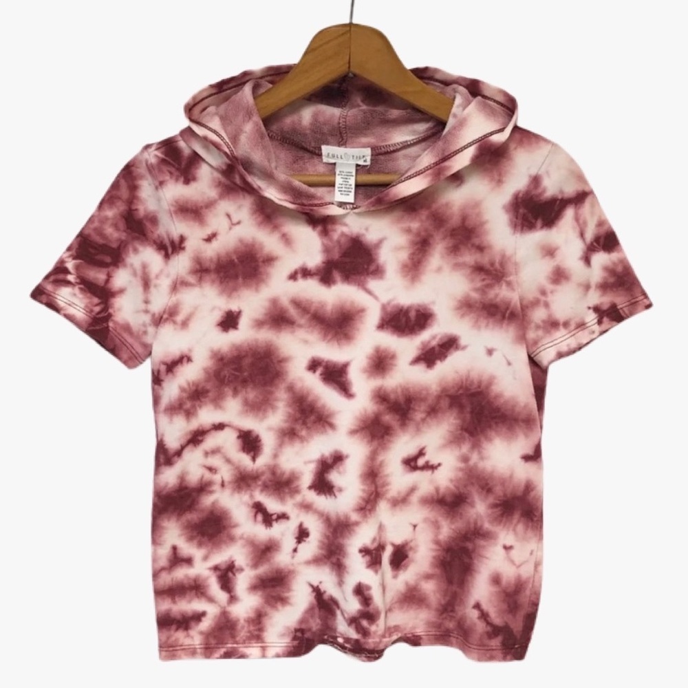 Full Tilt Cropped Tie Dye Hoodie